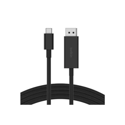 Image de Belkin CONNECT Câble adaptateur 24 pin USB C (M) pour DisplayPort 1.4 2 m support 4K, 8K noir