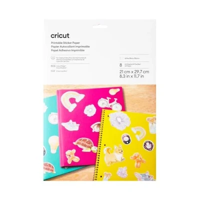 Afbeelding van Cricut Printable Sticker Paper A4 Papier Snijbreedte 29.7 cm Wit