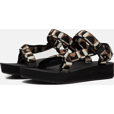 Afbeelding van Teva W Midform Universal Dames Sandalen Zwart/Bruin Maat 38