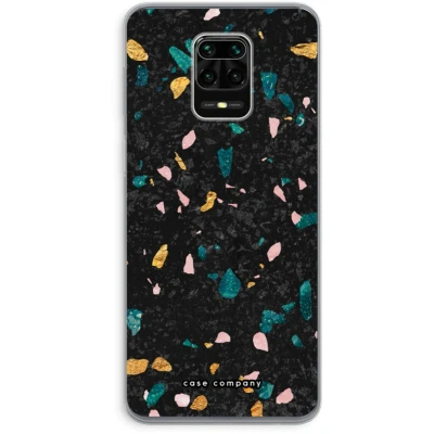 Afbeelding van Case Company® hoesje geschikt voor Xiaomi Redmi Note 9 Pro Terrazzo N10 Soft Cover Telefoonhoesje Bescherming aan alle Kanten en Schermrand