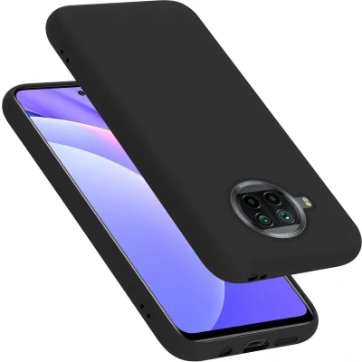 Afbeelding van Cadorabo Hoesje geschikt voor Xiaomi Mi 10T LITE in LIQUID ZWART Beschermhoes gemaakt van flexibel TPU silicone Case Cover