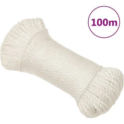 Afbeelding van vidaXL Werktouw 3 mm 100 m polypropeen wit