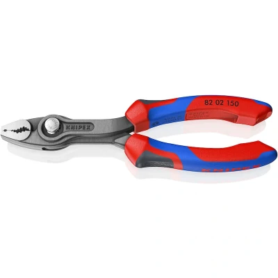 Afbeelding van KNIPEX 82 02 150 TwinGrip Voor en zij grijptang met comfortgrepen grijs geatramenteerd mm