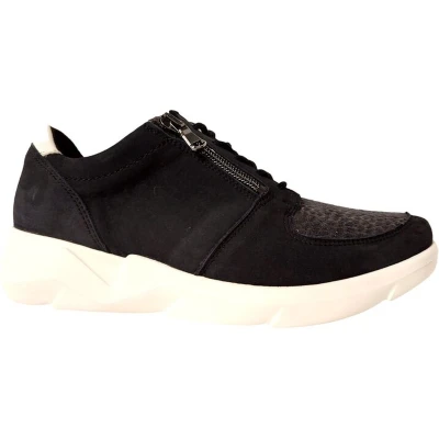 Afbeelding van Waldläufer Sneakers laag, Dames, Maat: 37.5, Marine Leer