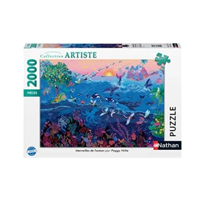 Afbeelding van Ravensburger Puzzel 2000 stukjes Oceaanwonderen / Peggy Nille Adult, 4005556873135