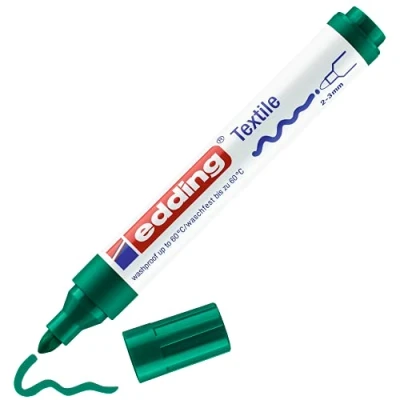 Afbeelding van Viltstift edding 4500 textiel rond 2 3mm groen
