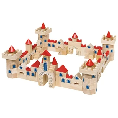 Afbeelding van Goki Houten Bouwblokken Kasteel, 145dlg.
