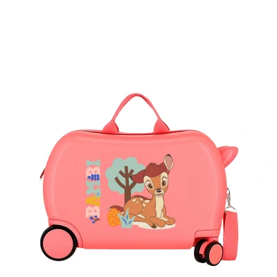 Afbeelding van Bambi Rolling Suitcase 4 Wheels 45 cm Coral