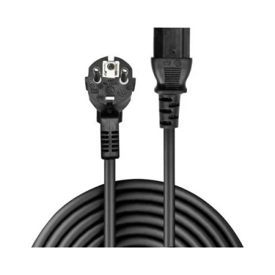 Image de Lindy Schuko IEC Mains Cable Câble d&#039;alimentation CEE 7/7 incliné pour 60320 C13 70 cm moulé noir