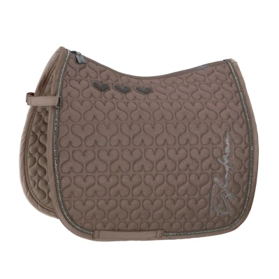 Image de Eskadron Tapis de Selle Classic Sports Cotton Glitter Crystal Dressage Powder Green Pony