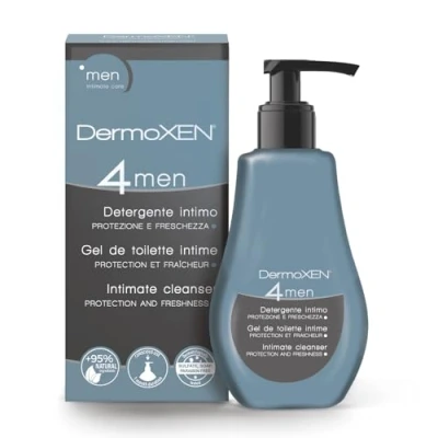 Afbeelding van Dermoxen 4 Men intieme verzorging voor mannen met antibacteriële werking, waslotion prebiotische vezels tegen lichaamsgeur, mannen, 125 ml