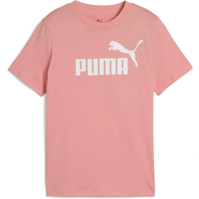 Afbeelding van ESS No. 1 logo T shirt voor Dames, Roze, Maat 13 14Y PUMA