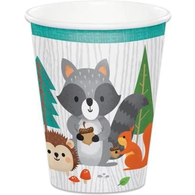 Afbeelding van Woodland Bosdieren bekers 266ml 8 stuks