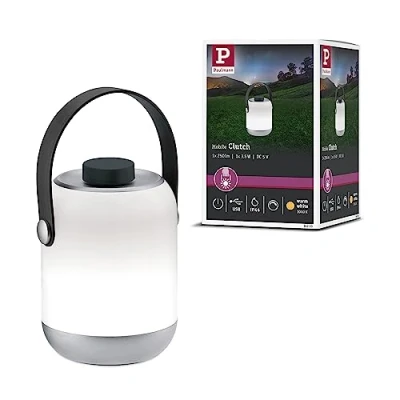 Image de Paulmann Clutch Portable Lampe de Table IP44 Gris