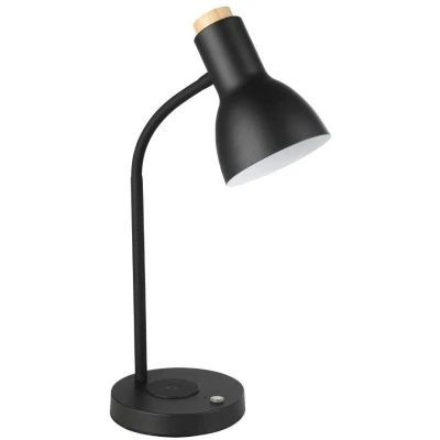 Afbeelding van EGLO Veradal Qi Tafellamp LED 45 cm ZwartBruin Dimbaar