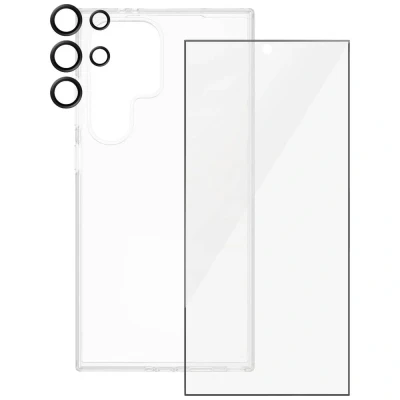 Afbeelding van PanzerGlass Hoesje met screenprotector Geschikt voor Samsung Galaxy S24 Ultra Safe 3 in 1 pack + camera protector transparant