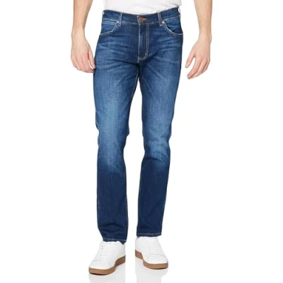 Image de Wrangler Greensboro Jeans pour homme, Bleu (Bright Stroke 91q), 33W / 36L