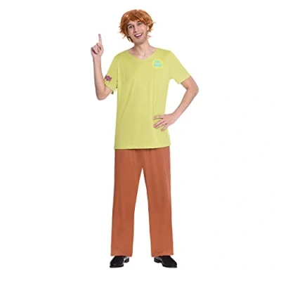 Afbeelding van Amscan 9906642 Officieel Warner Bros Scooby Doo Shaggy Rogers herenkostuum (maat M)