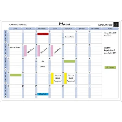 Afbeelding van Magnetische maandplanner Franse teksten