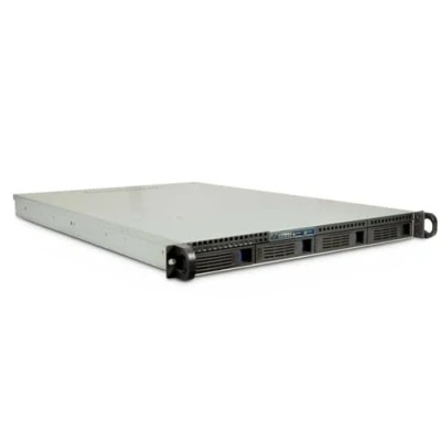 Afbeelding van Inter Tech IPC 1U 1404 Rack Zwart, Roestvrijstaal