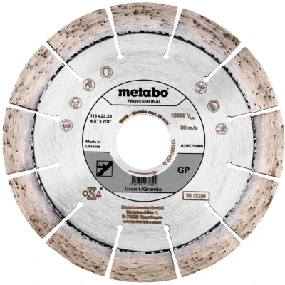 Afbeelding van Metabo 628575000 Diamanten doorslijpschijf Diameter 115 mm Boordiameter 22.23 1 stuk(s)