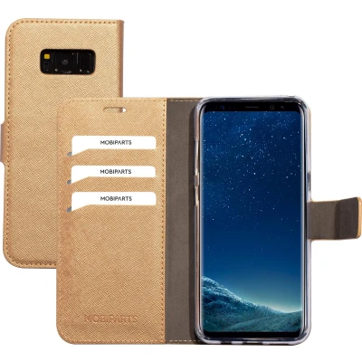 Afbeelding van Mobiparts Saffiano Wallet Case Samsung Galaxy S8 Copper