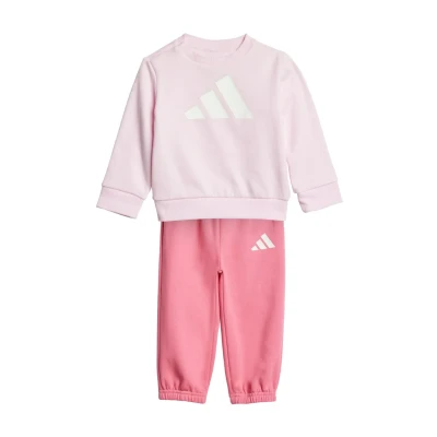 Afbeelding van adidas Performance Essentials Joggerinfant SET Trainingspak Clear pink white voor kinderen, Maat: 98,