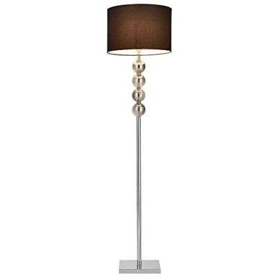 Afbeelding van Vloerlamp staande lamp 155 cm Spheridern chroom en zwart