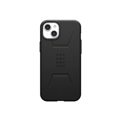 Image de UAG Civilian Series Rugged Case for Apple iPhone 15 Plus [6.7 inch] Black Coque de protection pour téléphone portable compatibilité avec MagSafe polycarbonate noir