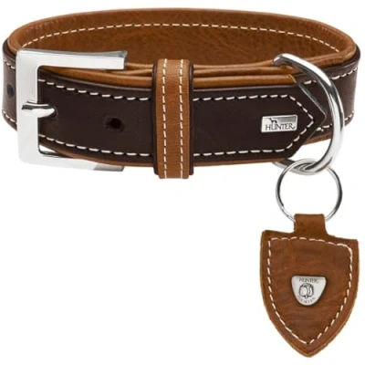 Afbeelding van Hunter Hondenhalsband Tara Bruin/Cognac