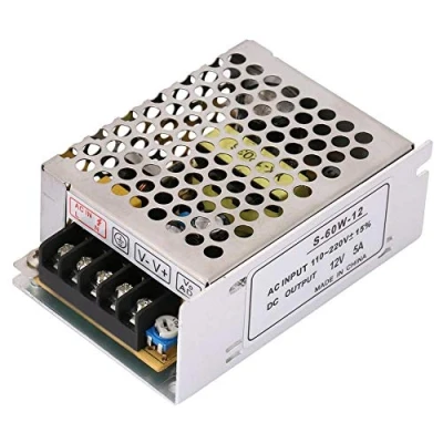 Afbeelding van 5 A, 60 W, strookschakeling, transformator, schakelvoeding, voor CCTV, radio, computerproject, 110 V 220 AC naar 12 DC