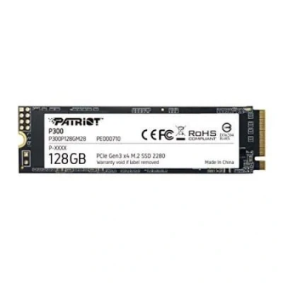 Image de SSD Interne Patriot P300P128GM28 128Go M.2 NVMe PCIe Gen 3 x4 1600Mo/s Noir