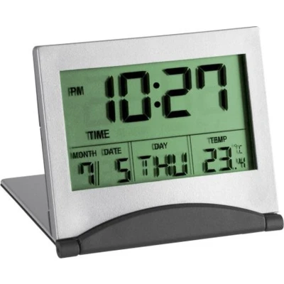 Afbeelding van TFA Dostmann 98.1054 Wekker Quartz Zilver