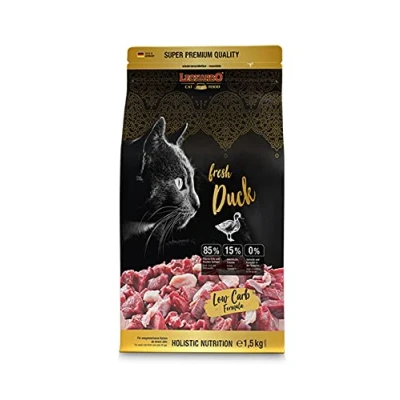 Afbeelding van Leonardo Fresh Duck [1,5 kg] Droogvoer voor katten met 85% vers vlees Complete voeding volwassen van alle rassen vanaf 1 jaar