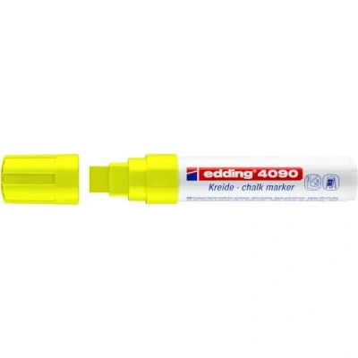 Afbeelding van Edding Krijtmarker e 4090 neongeel 5 stuks