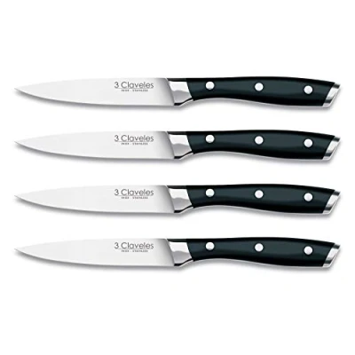 Afbeelding van 3 Claveles Set van 4 steakmessen