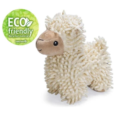 Afbeelding van Beeztees eco hondenspeeltje schaapje Jovi (20 cm) beige fluffy