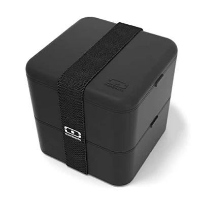 Afbeelding van Monbento vierkant Zwart MB Square Black Onyx Lunchbox