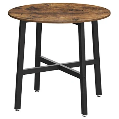 Afbeelding van Ronde eettafel met industriële uitstraling