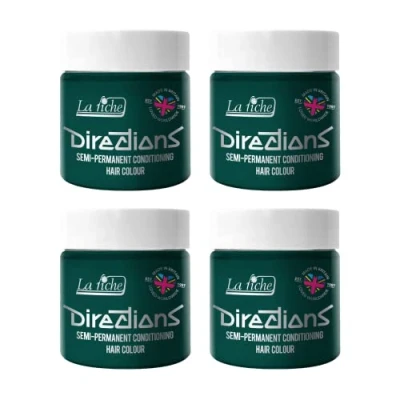 Image de La Riche Directions Lot de 4 pots coloration semi permanente Vert alpin 100 ml