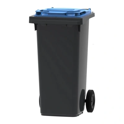 Afbeelding van Mini container Grijs/blauw Inhoud: 120 liter