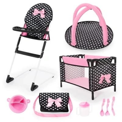 Afbeelding van 61760AB Reisset 9 in 1 met bed en kinderstoel