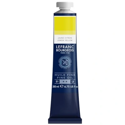 Afbeelding van Lefranc Bourgeois Fijne Tube olie, 200 ml, citroengeel