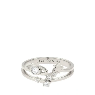 Afbeelding van Elli Ring silvercoloured, Dames, Maat: 58, Silver/coloured