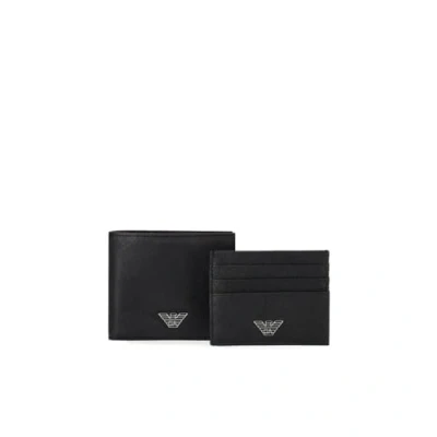 Afbeelding van Emporio Armani GIFT SET Unisex Portemonnee, Maat: One Size, Black