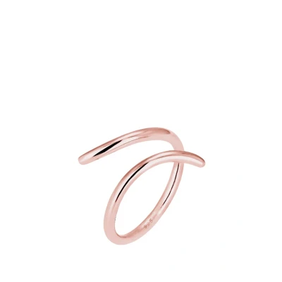 Afbeelding van Elli Statement Ring, Dames, Maat: 54, Roségoldfarben