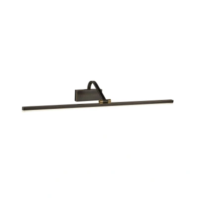 Afbeelding van Searchlight LED Picture Lights Wandverlichting 70 X 11 Cm 17W Incl. Zwart Geborsteld Goud