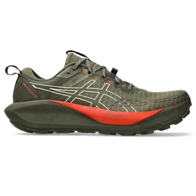 Afbeelding van Asics GEL Trabuco 13 Trail hardloopschoenen, Heren, Maat: 48, Brown stone/wheat yellow Textiel/ synthetisch