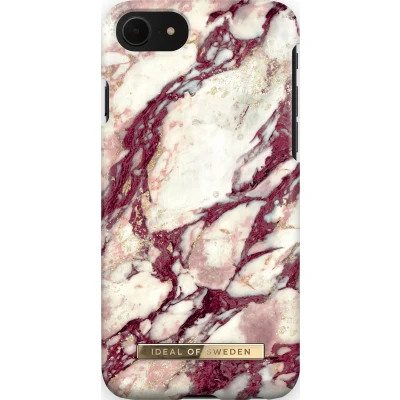 Afbeelding van iDeal Of Sweden Fashion Case iPhone 8/7/6/6s/SE Calacatta Ruby Marble
