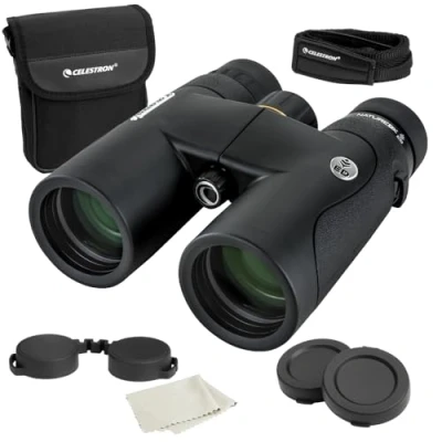 Afbeelding van Celestron 72332 Nature DX ED verrekijker 8x42 glazen met zeer lage dispersie voor vogelobservatie, volledig meerlaags, BaK 4 prisma&#039;s, rubberen coating, mistlampen, waterdicht